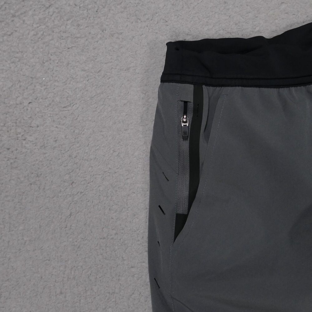 Ten Thousand Shorts Mens Large Gray Interval Athletic Lined 7" Inseam - Picture 3 of 11